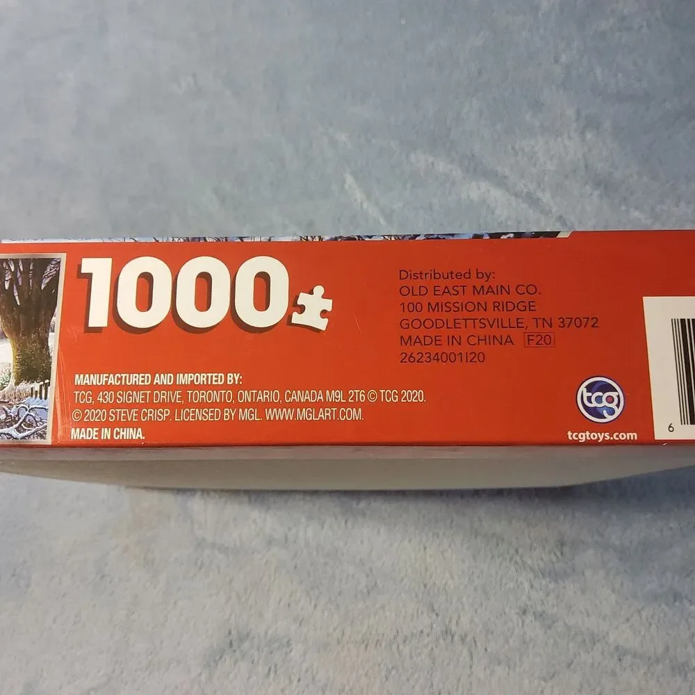 NEW Winter Puzzle I000 Piece Sure Lox Jigsaw Winter Coaches 27x19 Snow Carriage